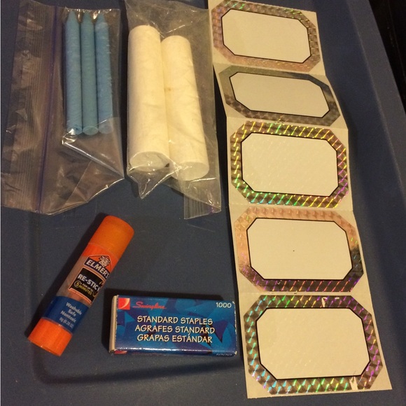 School/Office/Craft Supplies Glow-in-the-dark Chalk Labels Crayons Glue Staples - Picture 1 of 1